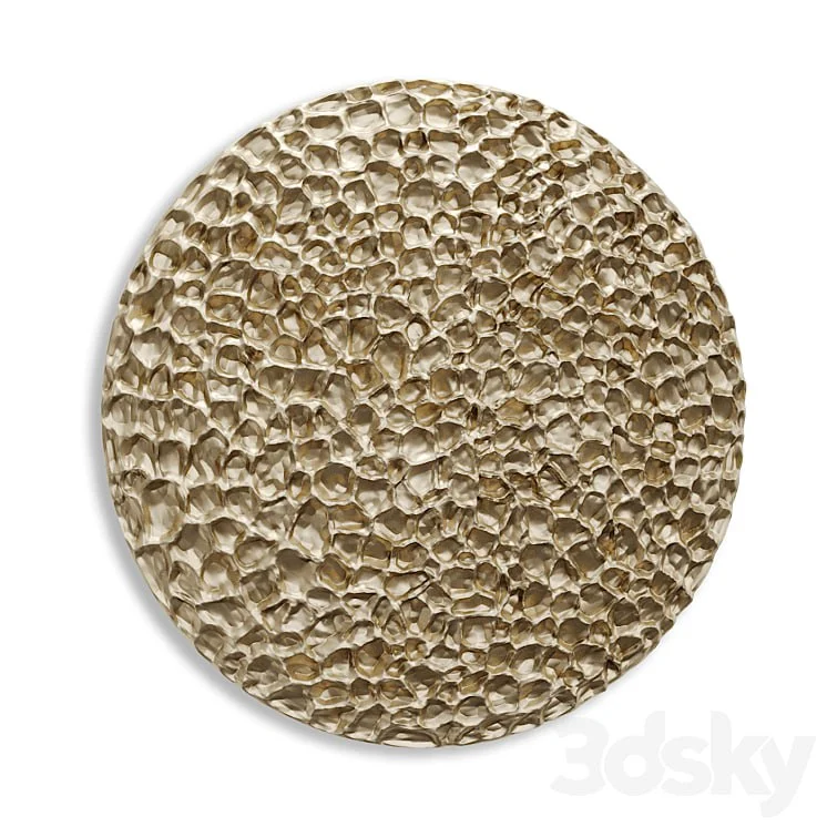 Round Wall panel Nebula Metal art